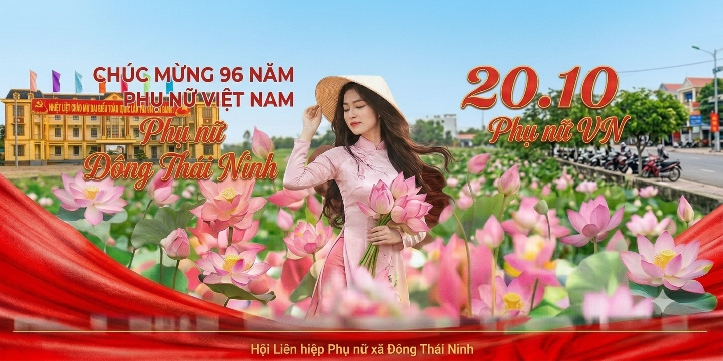 96 năm- Một chặng đường vẻ vang của tổ chức Hội và phong trào phụ nữ Việt Nam-Phụ nữ Đông Thái Ninh